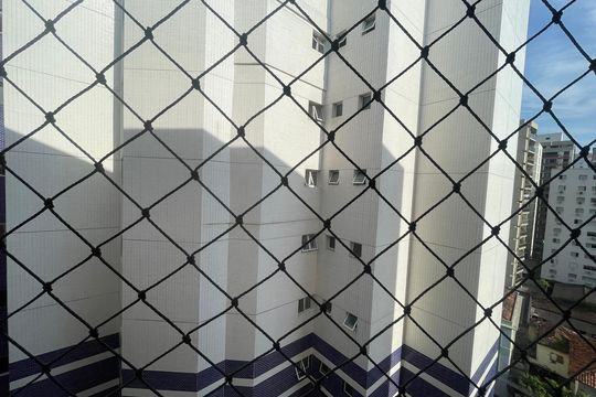 Vista da Sala de apartamento para alugar com 1 quarto, 45m² em Centro, São Vicente