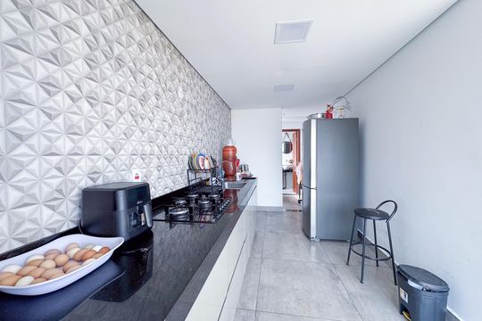 Espaço Gourmet de apartamento à venda com 3 quartos, 214m² em Inconfidentes, Contagem