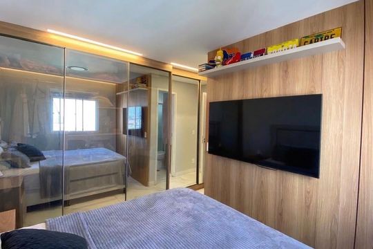 Quarto de apartamento para alugar com 3 quartos, 74m² em Brás, São Paulo