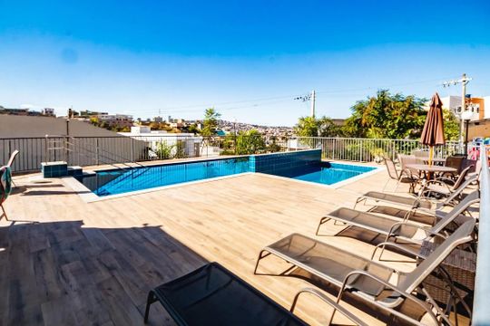Piscina de apartamento para alugar com 2 quartos, 42m² em Juliana, Belo Horizonte