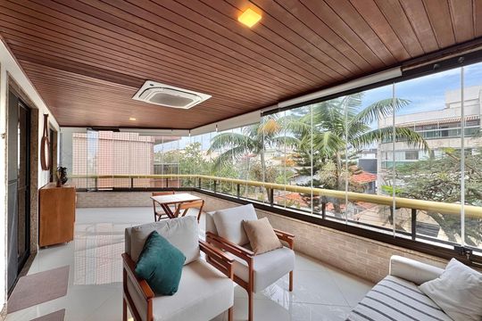 Varanda de apartamento à venda com 3 quartos, 120m² em Recreio dos Bandeirantes, Rio de Janeiro