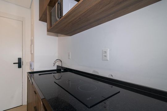 Cozinha de kitnet/studio para alugar com 1 quarto, 34m² em Vila Olímpia, São Paulo