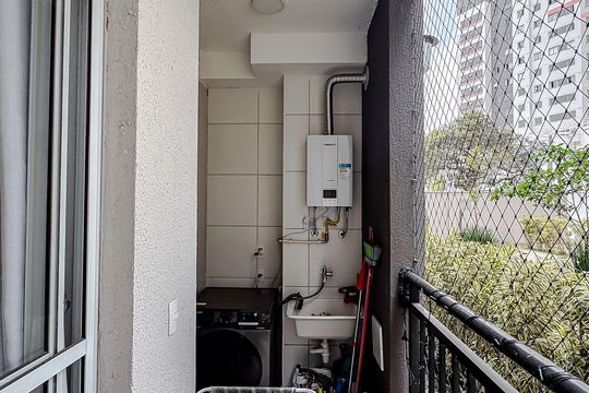 Varanda da Sala de apartamento à venda com 2 quartos, 40m² em Mooca, São Paulo