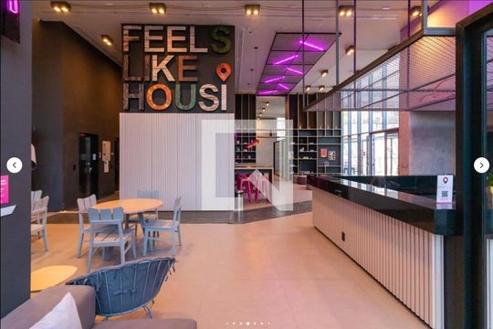 Área comum de kitnet/studio para alugar com 1 quarto, 34m² em Vila Olímpia, São Paulo