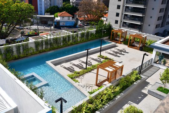 Área comum - Piscina de apartamento para alugar com 3 quartos, 190m² em Cambuí, Campinas