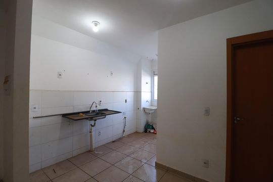 Cozinha  de apartamento para alugar com 1 quarto, 43m² em Chácaras Pedro Corrêa de Carvalho, Ribeirão Preto