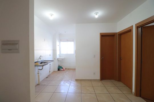 Sala de apartamento para alugar com 1 quarto, 43m² em Chácaras Pedro Corrêa de Carvalho, Ribeirão Preto