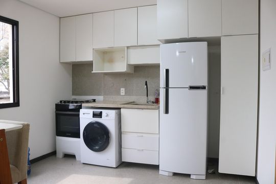 Cozinha e Área de Serviço de apartamento para alugar com 1 quarto, 37m² em Vila Leopoldina, São Paulo
