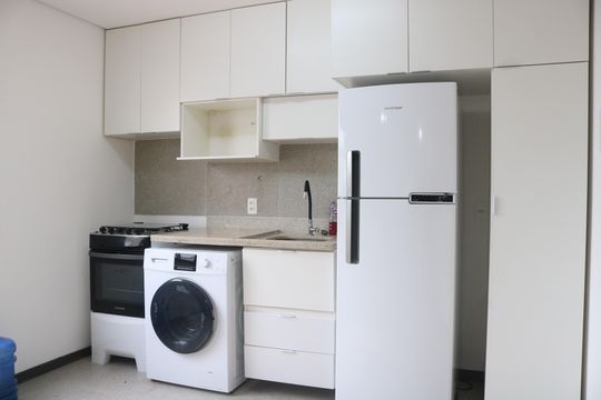 Cozinha e Área de Serviço de apartamento para alugar com 1 quarto, 37m² em Vila Leopoldina, São Paulo