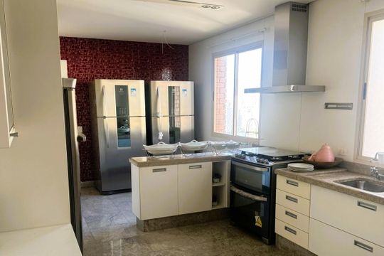 Cozinha de apartamento para alugar com 4 quartos, 315m² em Jardim, Santo André