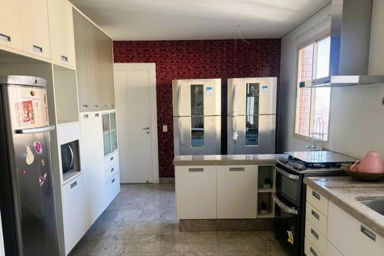 Cozinha de apartamento para alugar com 4 quartos, 315m² em Jardim, Santo André