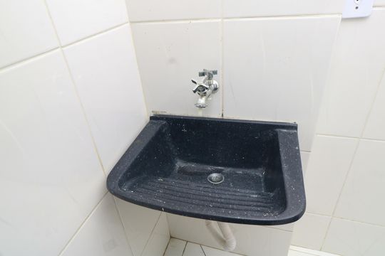 Área de Serviço de apartamento para alugar com 2 quartos, 52m² em Parque Sao Vicente, Santo André
