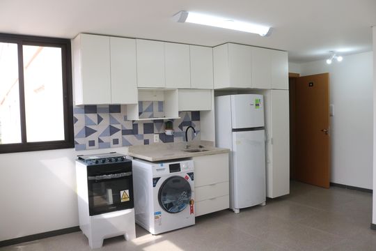 Cozinha de apartamento para alugar com 1 quarto, 53m² em Vila Leopoldina, São Paulo