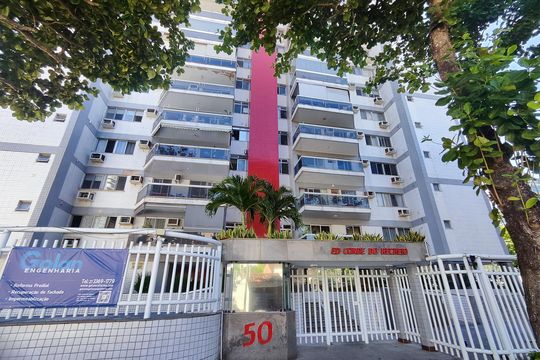Fachada de apartamento para alugar com 3 quartos, 105m² em Recreio dos Bandeirantes, Rio de Janeiro