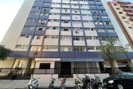 Fachada do Prédio de apartamento para alugar com 1 quarto, 27m² em Gonzaguinha, São Vicente