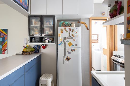 Cozinha de apartamento para alugar com 2 quartos, 55m² em Vila Ipojuca, São Paulo