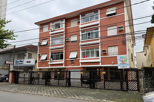 Fachada de apartamento para alugar com 1 quarto, 55m² em Gonzaga, Santos
