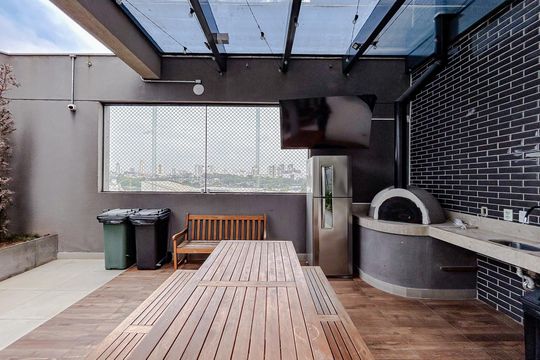 Área comum - Churrasqueira de apartamento para alugar com 2 quartos, 74m² em Tatuapé, São Paulo