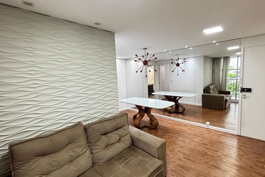 Sala - Sala de Jantar de apartamento para alugar com 2 quartos, 64m² em Campestre, Santo André