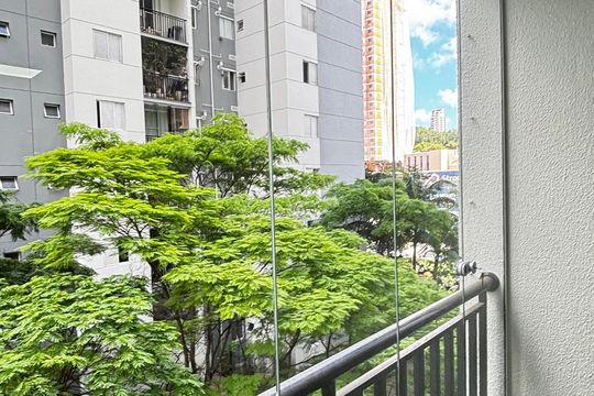 Varanda da Sala de apartamento para alugar com 2 quartos, 64m² em Campestre, Santo André