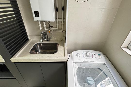 Cozinha e Área de Serviço de apartamento para alugar com 2 quartos, 64m² em Campestre, Santo André