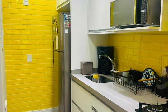 Cozinha de apartamento para alugar com 1 quarto, 41m² em Continental, Osasco