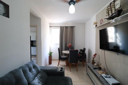 Sala de apartamento para alugar com 1 quarto, 34m² em Vila Abranches, Ribeirão Preto