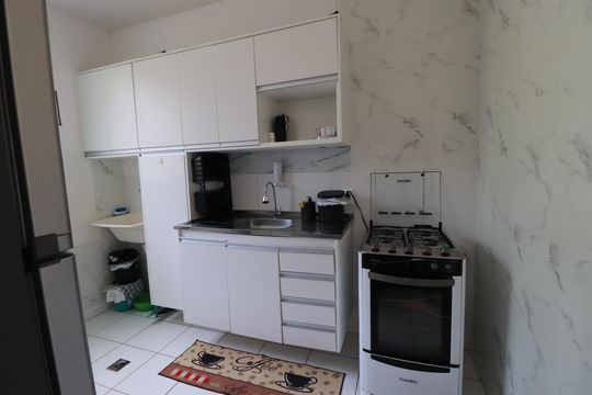 Cozinha  de apartamento para alugar com 1 quarto, 34m² em Vila Abranches, Ribeirão Preto