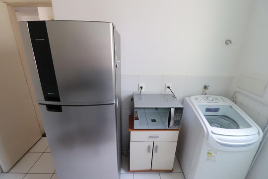 Cozinha  de apartamento para alugar com 1 quarto, 34m² em Vila Abranches, Ribeirão Preto