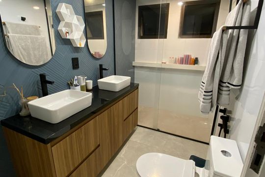 Banheiro de apartamento à venda com 3 quartos, 146m² em Santana, São Paulo