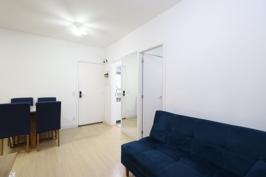 Sala de apartamento para alugar com 1 quarto, 33m² em Barra Funda, São Paulo