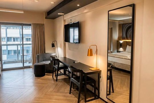 Sala de apartamento à venda com 1 quarto, 40m² em República, São Paulo