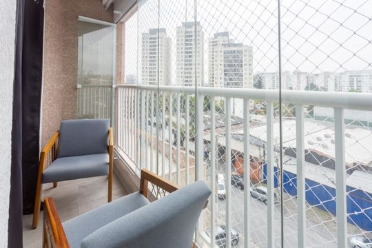 Varanda de apartamento à venda com 2 quartos, 44m² em Vila Isa, São Paulo