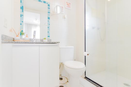 Banheiro do Quarto 1 de apartamento à venda com 3 quartos, 68m² em Vila Endres, Guarulhos