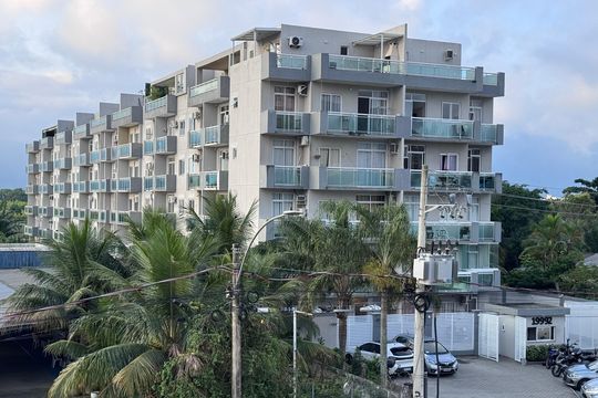 Fachada de apartamento à venda com 1 quarto, 40m² em Recreio dos Bandeirantes, Rio de Janeiro