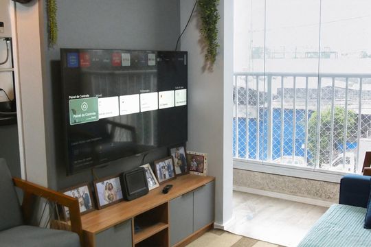 Sala de apartamento à venda com 2 quartos, 44m² em Vila Isa, São Paulo