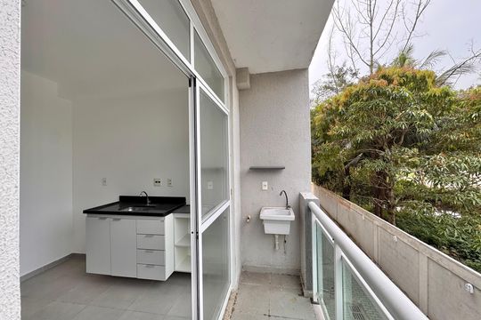Varanda de apartamento à venda com 1 quarto, 40m² em Recreio dos Bandeirantes, Rio de Janeiro
