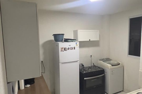 Cozinha de apartamento para alugar com 2 quartos, 61m² em Caiapos, Contagem