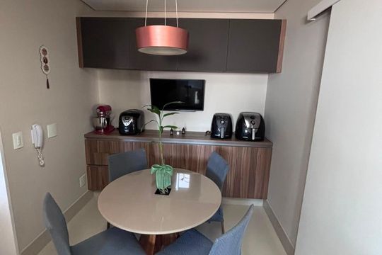 Cozinha de apartamento à venda com 3 quartos, 162m² em Vila Gilda, Santo André
