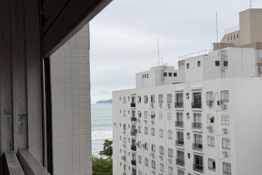 Vista do Quarto de apartamento para alugar com 1 quarto, 60m² em Boqueirão, Santos