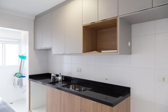 Cozinha de apartamento para alugar com 2 quartos, 46m² em Vila Galvão, Guarulhos