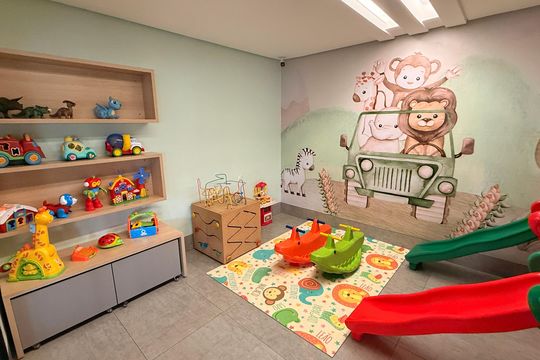 Área comum de apartamento à venda com 2 quartos, 93m² em Residencial Eldorado, Goiânia