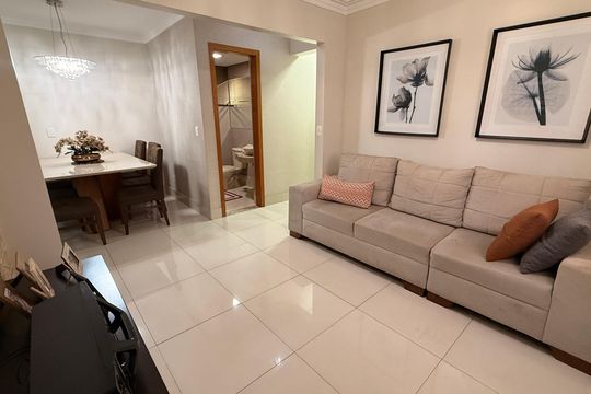 Sala 2 de apartamento à venda com 2 quartos, 93m² em Residencial Eldorado, Goiânia
