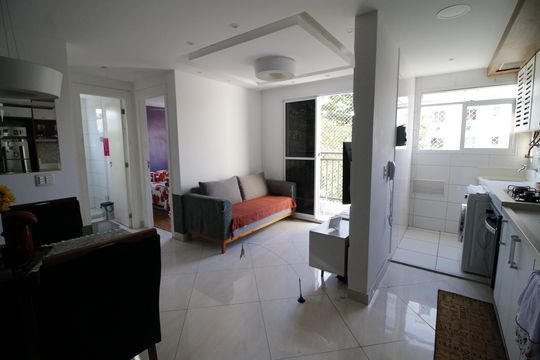 Cozinha de apartamento à venda com 2 quartos, 45m² em Anil, Rio de Janeiro