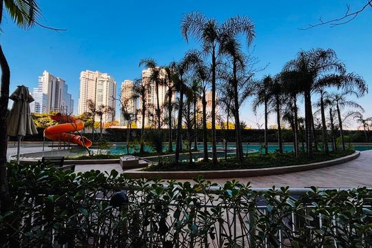 Área comum - Piscina de apartamento para alugar com 1 quarto, 53m² em Alphaville Empresarial, Barueri