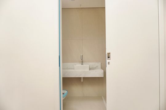 Banheiro da Suíte de apartamento à venda com 3 quartos, 92m² em Luxemburgo, Belo Horizonte