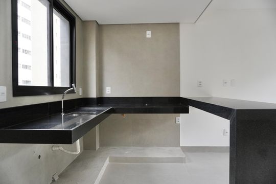 Cozinha e Área de Serviço de apartamento à venda com 3 quartos, 92m² em Luxemburgo, Belo Horizonte