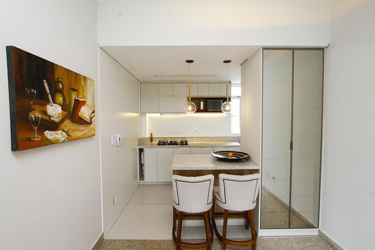 Cozinha de apartamento para alugar com 3 quartos, 75m² em Alto Barroca, Belo Horizonte