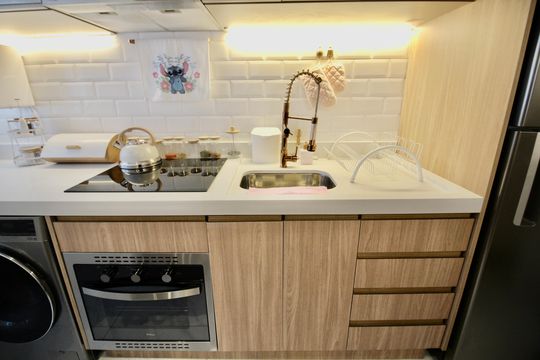 Cozinha de apartamento para alugar com 2 quartos, 42m² em Cidade Patriarca, São Paulo