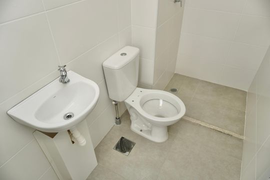 Lavabo  de apartamento à venda com 3 quartos, 97m² em Buritis, Belo Horizonte